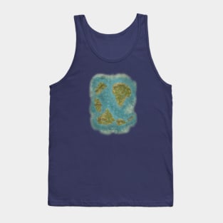 Jurassic Five Deaths Isla Nublar Island Map Tank Top